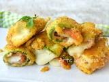 Rotolini zucchine e prosciutto gratinati