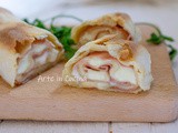 Rotolo acqua e farina con mortadella