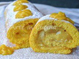Rotolo alla crema e mele dolce soffice e veloce