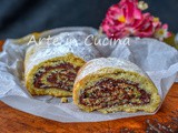 Rotolo biscotto alla nutella veloce 10 minuti per colazione