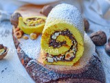 Rotolo con frutta secca e nutella dolce in 10 minuti