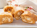 Rotolo di biscotti al caffè dolce feddo