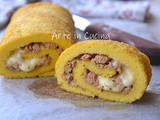 Rotolo di frittata con tonno e provola
