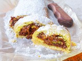 Rotolo di frolla all’olio alla nutella