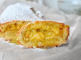 Rotolo di frolla alle mele e crema
