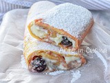 Rotolo di frolla crema e amarene
