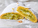 Rotolo di frolla pistacchio e mascarpone