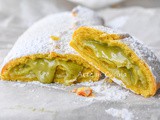 Rotolo di frolla pistacchio e mascarpone