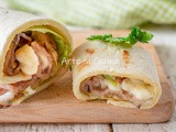 Rotolo di piadina con melanzane