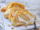 Rotolo di savoiardi della nonna dolce di biscotti