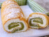 Rotolo freddo di pavesini pistacchio e mascarpone