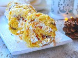 Rotolo panettone con crema di torrone