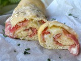 Rotolo speck e formaggio brioche soffice