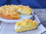Sbriciolata all’ananas e crema pasticcera veloce