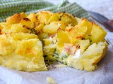 Sbriciolata patate mortadella con zucchine e ricotta