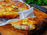 Schiacciata salame e ricotta in padella veloce