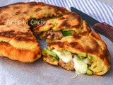 Schiacciata salsiccia e broccoli in padella