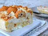 Semifreddo agli amaretti e crema pasticcera