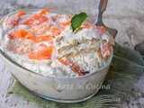 Semifreddo con biscotti al melone e cocco