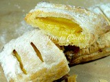 Sfogliate alle pesche con crema al limone