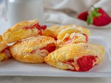 Sfogliatelle fragole e crema dolci veloci