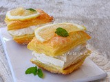 Sfogliatine al limone con panna e mascarpone