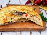 Sfoglie di pane ai funghi senza lievitazione