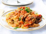 Spaghetti frutti di mare e carciofi mari e monti