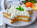 Stella di sfoglia con cheesecake all’arancia