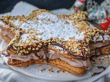 Stella di sfoglia con mousse paradiso alla nutella