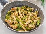 Straccetti di pollo e broccoli in padella