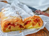 Strudel di sfoglia alle mele e amaretti