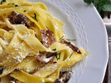 Tagliatelle ai funghi porcini cremose