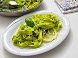 Tagliatelle alla crema di zucchine e zafferano