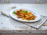 Tagliatelle con RAGù allo zafferano