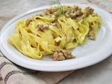 Tagliatelle salsiccia e zafferano
