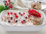 Tiramisù ai frutti rossi con panna e mascarpone