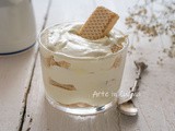 Tiramisù ai wafer e chantilly