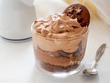 Tiramisù al bicchiere cioccolato e nutella