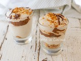Tiramisù al caffè e nutella con amaretti monoporzione