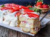 Tiramisu alle fragole e limoncello con ricotta senza mascarpone