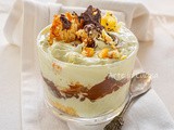 Tiramisù di panettone pistacchio e nutella