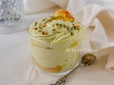 Tiramisù pandoro e pistacchio al cucchiaio