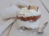 Tiramisù panna e nutella con wafer