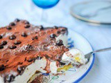 Torta a forma di stella semifreddo vaniglia e cioccolato