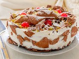 Torta cannolo siciliano semifreddo