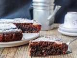 Torta caprese al caffè dolce veloce senza farina