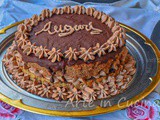 Torta con mousse alla nutella per compleanno