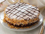 Torta con riso soffiato alla nutella