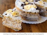 Torta di biscotti alla banana cocco e cioccolato